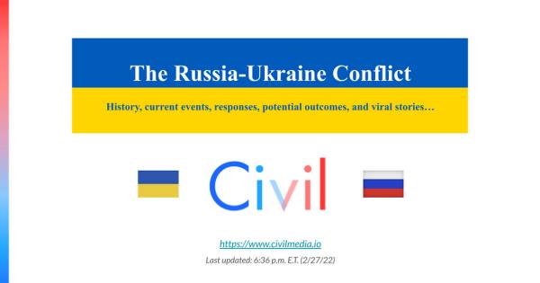 Russia & Ukraine Conflict (2/27/22) - Google Presentationer