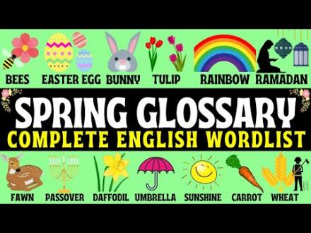 Spring English Vocabulary | English Wordlist | - YouTube (9:28)