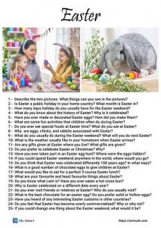 25 Easter conversation questions - ESL Vault
