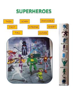 Superheroes English as a Second Language (ESL) worksheet
