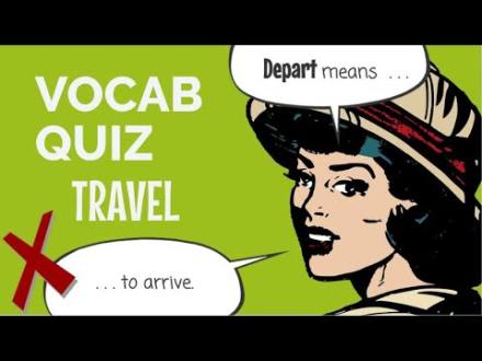 Vocabulary Quiz - Travel - YouTube