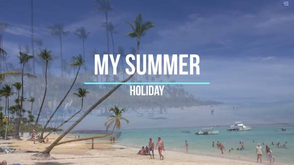 My summer holiday. My summer vacation. Summer vocabulary. - YouTube