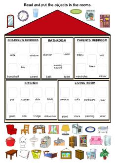 House and furniture interactive activity