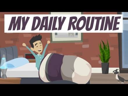 My Daily Routine (for Learners of English) - YouTube