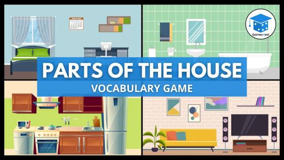 Parts Of The House Vocabulary Game | Rooms And Furniture Of The House - YouTube