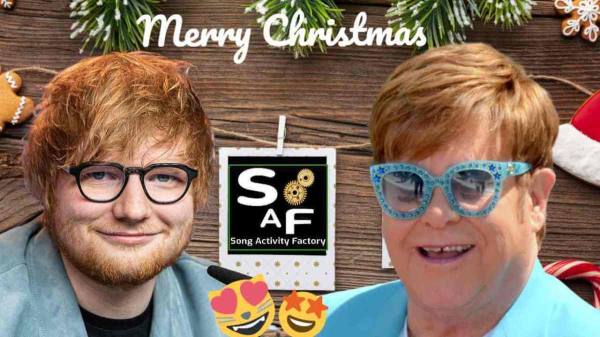 Teaching With Songs: Merry Christmas, Ed Sheeran & Elton John together! – Song Activity Factory