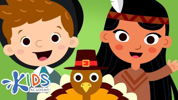 Thanksgiving Story for Kids - The First Thanksgiving Cartoon for Children | Kids Academy - YouTube (3:23)